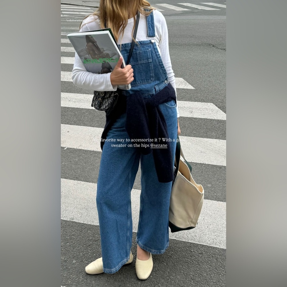 Sézane Denim Overalls